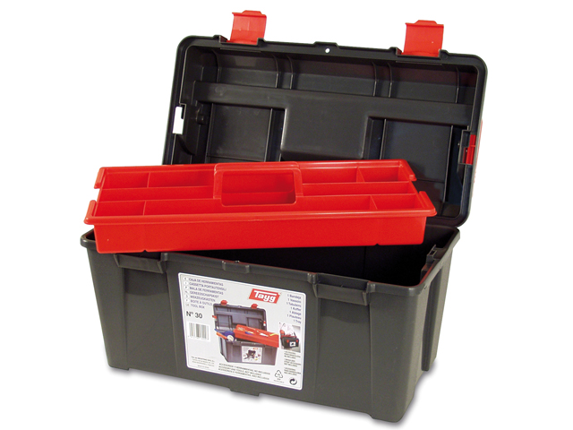 Ящик для инструмента пластмассовый 44,5x23,5x23 см с лотком TAYG 30