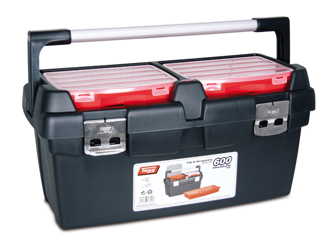 Ящик для инструмента пластмассовый с лотком TAYG 600