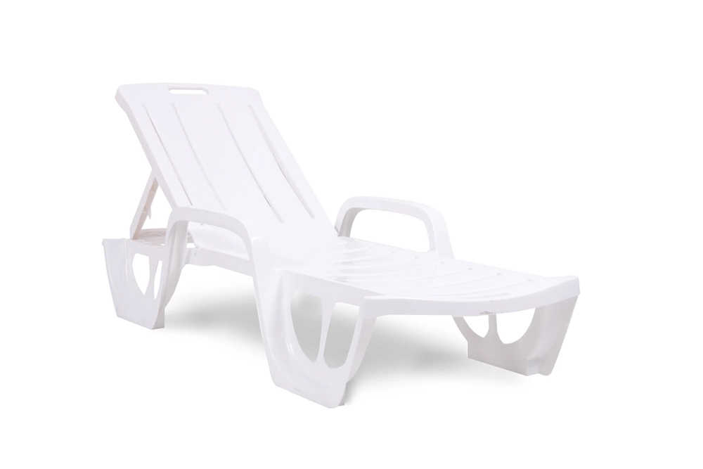 Пластиковый лежак, шезлонг (190x69x30 см) Keter FLORIDA, белый