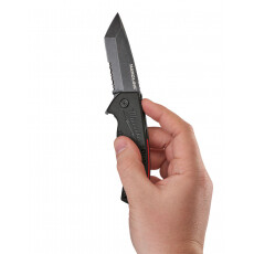 Нож выкидной MILWAUKEE HARDLINE с зазубренным лезвием [48221998]