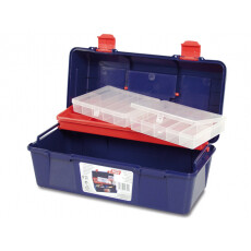 Ящик для инструмента пластмассовый 35,6x18,4x16,3 см с лотком TAYG 23
