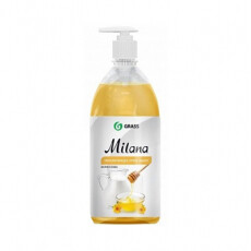 Мыло жидкое для рук GraSS "Milana" (молоко и мед), 1л.