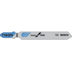 Пилка по металлу для лобзика  Bosch Basic for Inox T 118 GFS 83 мм 5 шт.