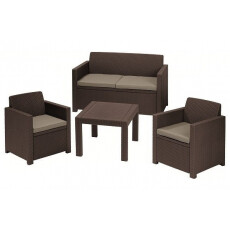 Комплект мебели KETER Alabama set, коричневый