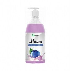 Мыло жидкое для рук GraSS "Milana" (черника в йогурте), 1л.