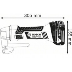 Аккум. ножницы по металлу BOSCH GSC 18V-16 в кор. (без аккумуляторов и зарядного устройства)