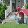 Детский Игровой Домик Keter FOLDABLE PLAY HOUSE Curver Ma., беж/красн крыша