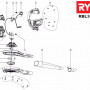 Аккумуляторная воздуходувка Ryobi RBL36B