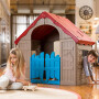 Детский Игровой Домик Keter FOLDABLE PLAY HOUSE, салатовый/красная крыша