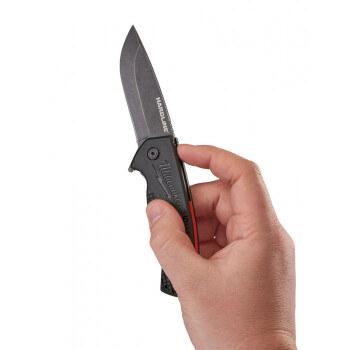Нож выкидной MILWAUKEE HARDLINE с гладким лезвием [48221994]