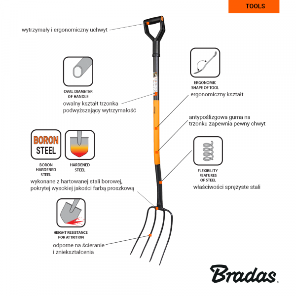 Вилы BRADAS 133 см