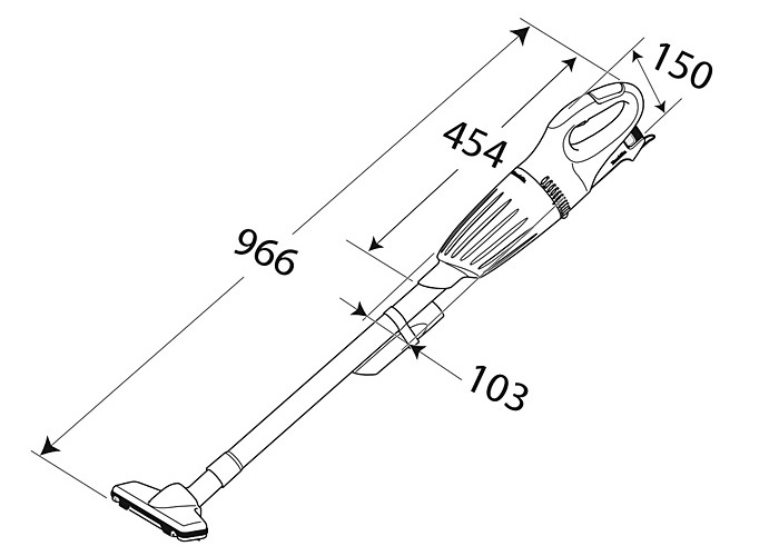 Аккум. пылесос MAKITA CL 100 DW