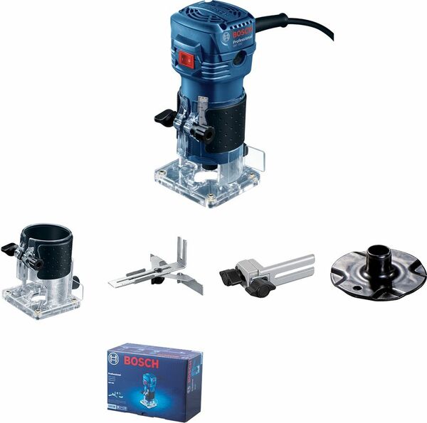 Фрезер кромочный Bosch GKF 550 в кор. + аксессуары