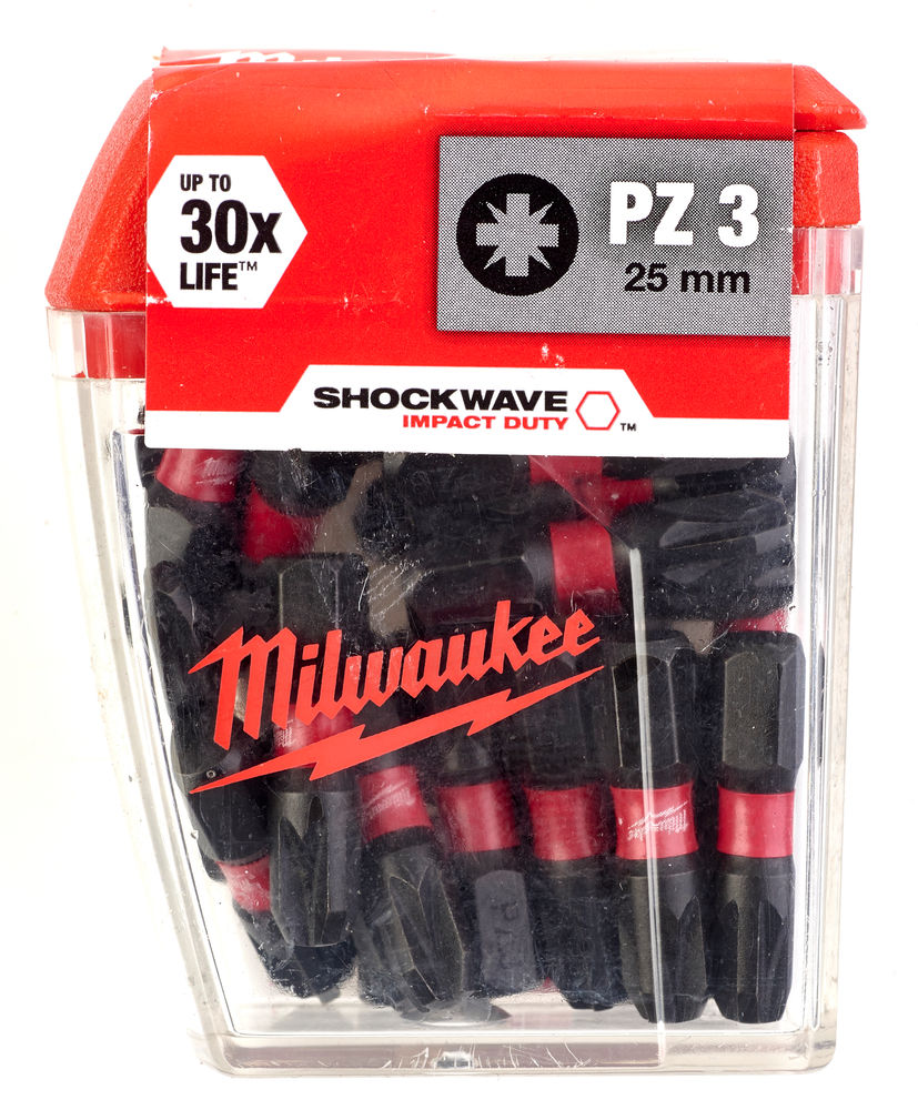 Бита ударная MILWAUKEE SHOCKWAVE PZ3 25 мм (25 шт.)