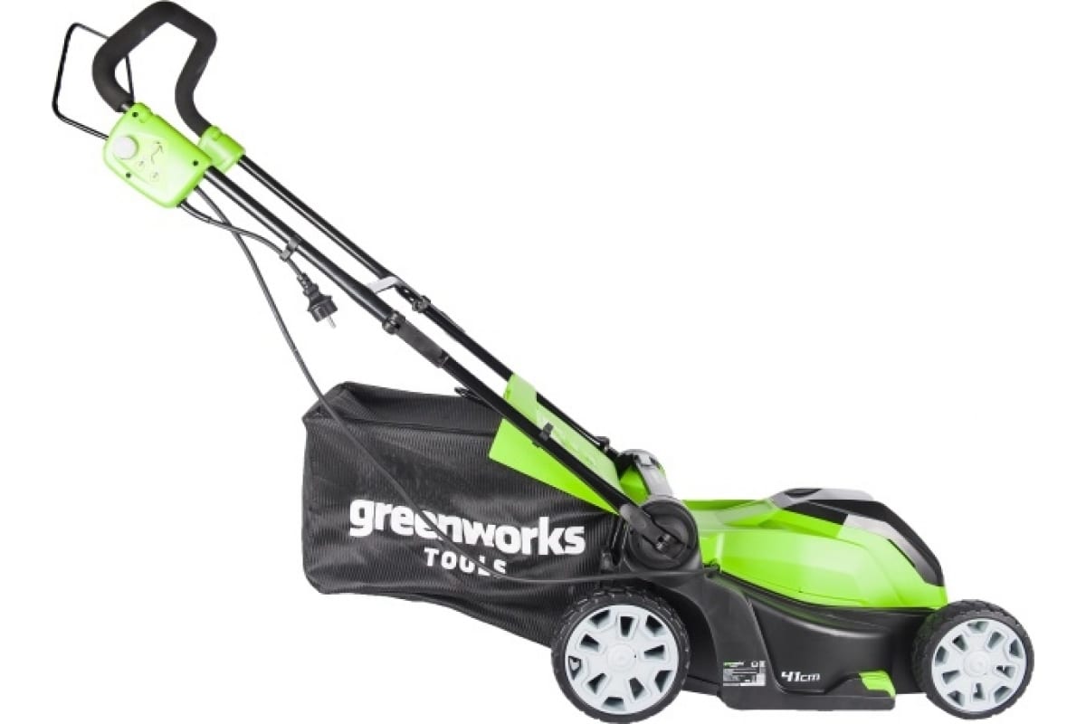 Электрическая газонокосилка Greenworks GLM1241