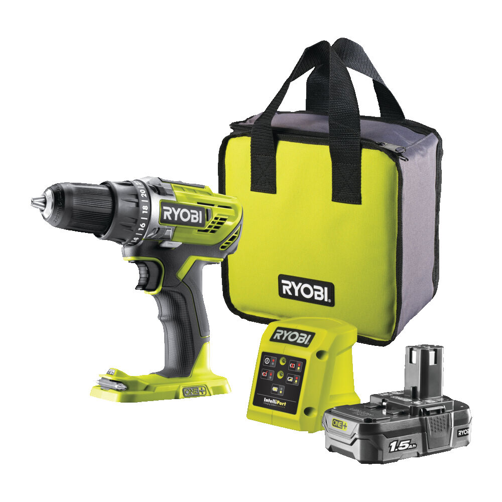 ONE + / Дрель-шуруповерт RYOBI R18DD3-115S (АКБ и ЗУ)