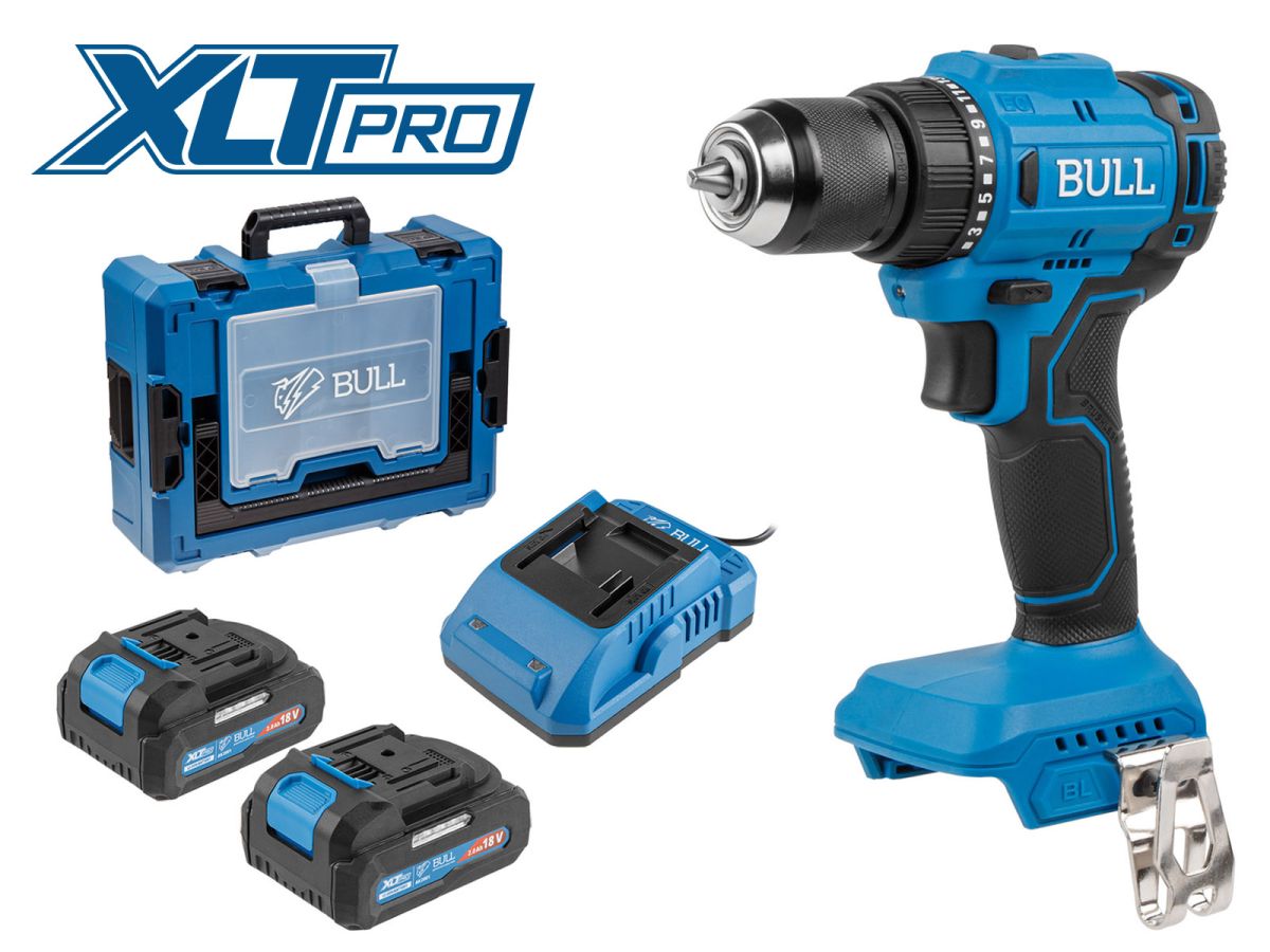 Аккум. дрель-шуруповерт BULL SR 1803 Xcase XLTpro