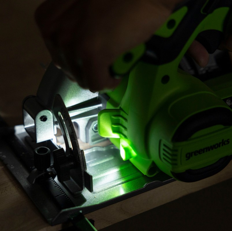 Циркулярная пила аккумуляторная Greenworks GD24CS165 24В