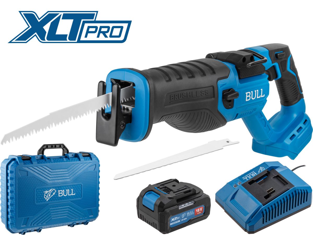 Аккумуляторная сабельная пила BULL CSR 2118 E XLTpro SET (АКБ 4Ач + ЗУ)