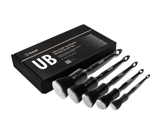 Комплект кистей с ультрамягким искусственным ворсом Detail