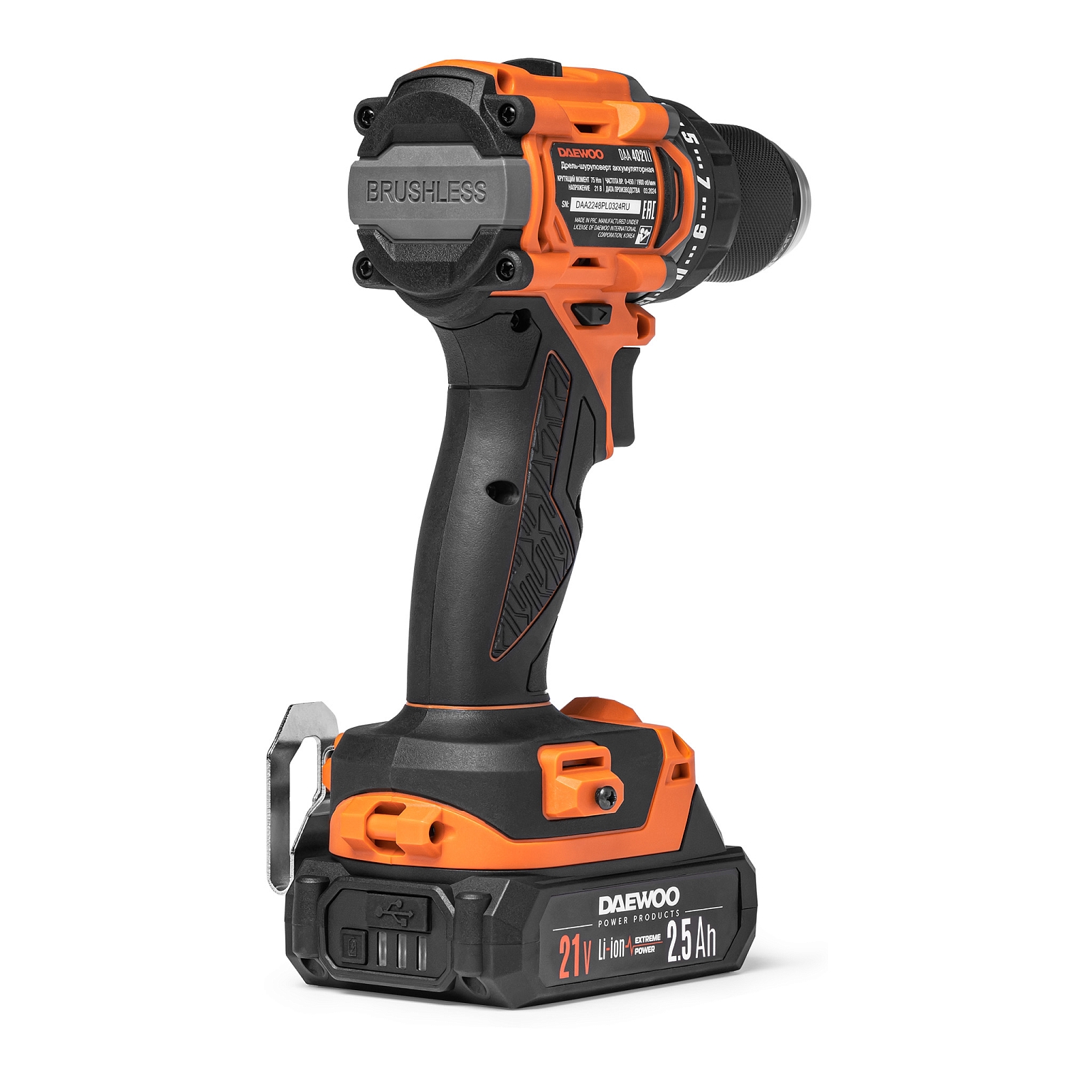 Аккумуляторная дрель-шуруповерт DAEWOO DAA 4021Li SET (АКБ и ЗУ)