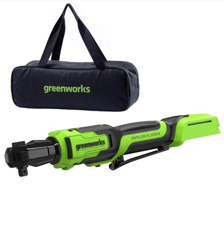 Гайковерт-трещотка аккумуляторный Greenworks GD24RW 24В 1/2" (без АКБ и ЗУ)