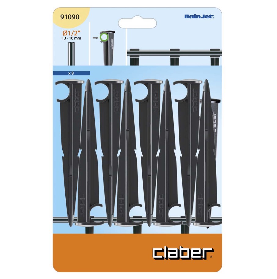 Столб опорный Claber 1/2" (13-16мм), 8 шт.