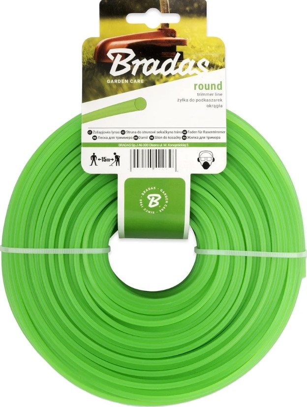 Леска круглая BRADAS 2,0мм/100м