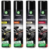 Полироль-очититель пластика GraSS Dashboard Cleaner, глянцевый блеск, клубника 750 мл