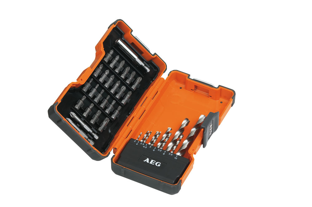 Набор сверел по металлу/бит AEG POWER HSS-G (35 шт.)
