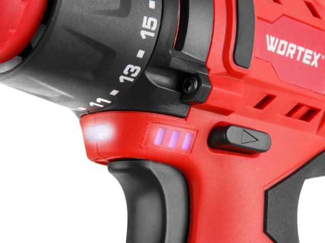 Аккум. дрель-шуруповерт WORTEX BD 1215 LiSET в чем. + 2 насадки