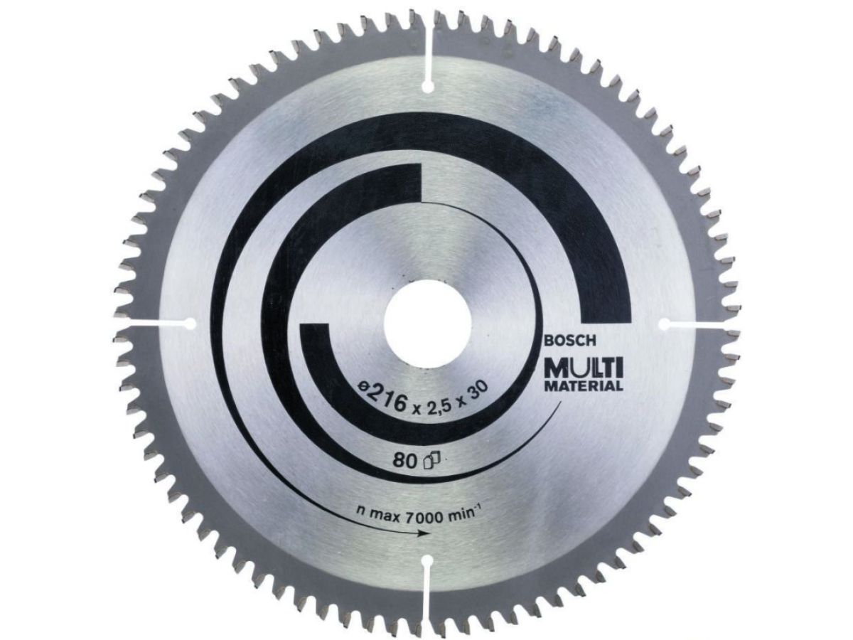 Диск 216х30х2,5 80 зубов BOSCH MULTIMATERIAL