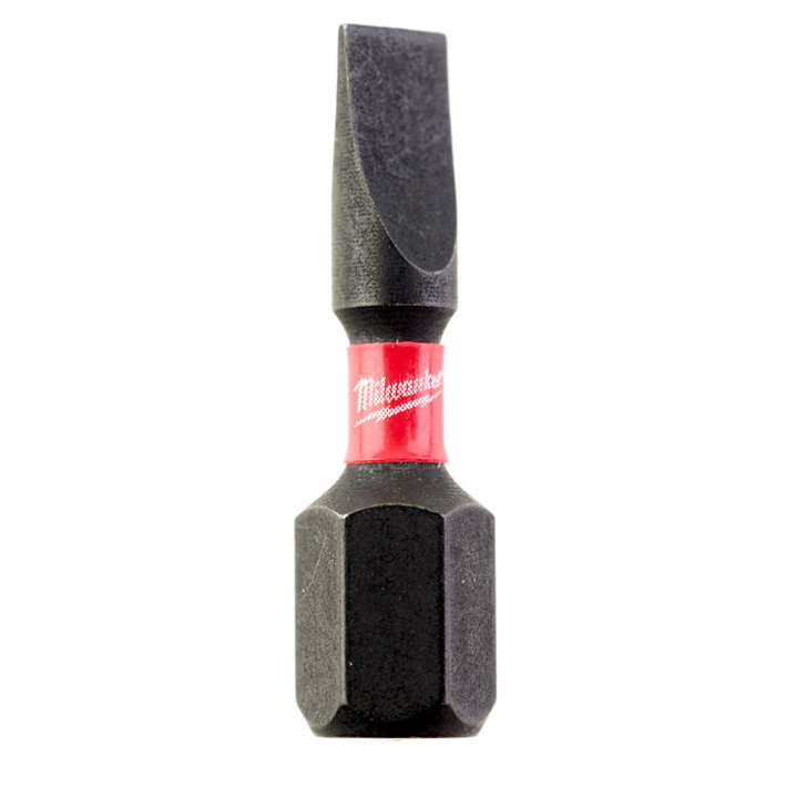 Бита ударная MILWAUKEE SHOCKWAVE SL0,6x4,5 25 мм (2 шт.)