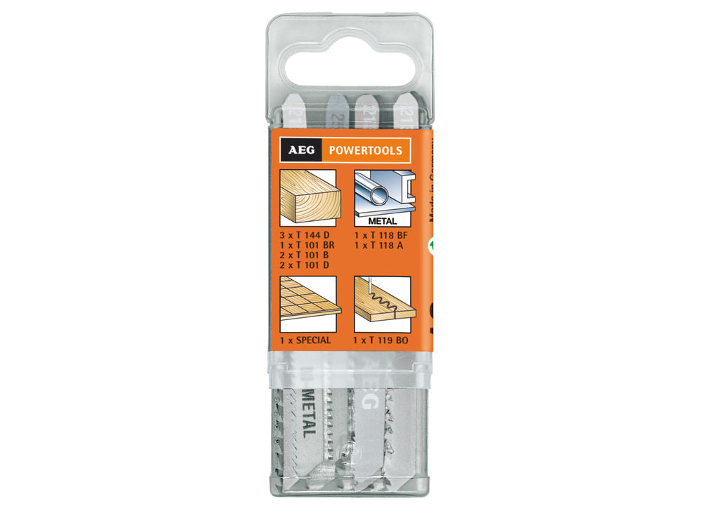 Набор пилок для лобзика AEG JIG BL (12 PCS.)