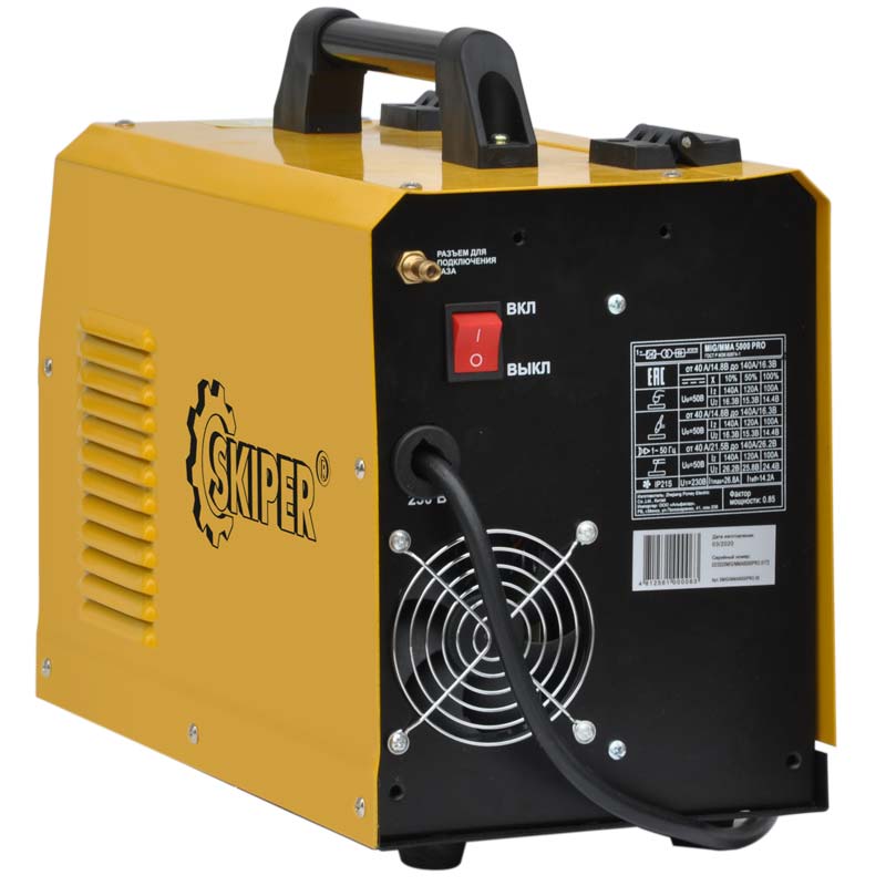 Полуавтомат сварочный SKIPER MIG/MMA-5000PRO (MIG/FLUX/MMA) МИКРОПРОЦЕССОР!!!