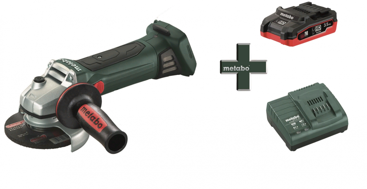 Углошлифмашина аккумуляторная Metabo W18 LTX125