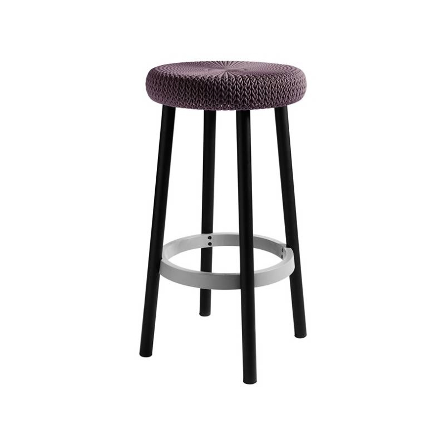 Стул барный уличный Keter Cozy bar stool (Коузи Бар), фиолетовый