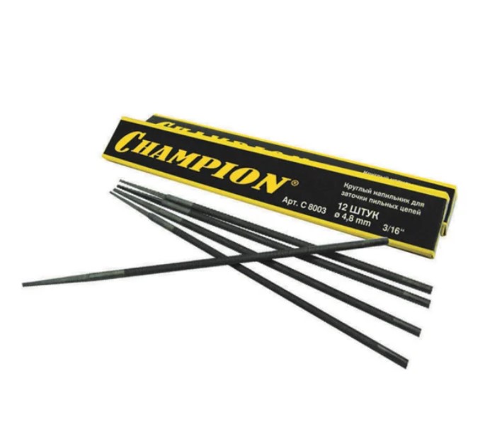 Напильник для цепей CHAMPION 4,8 (12 шт.)