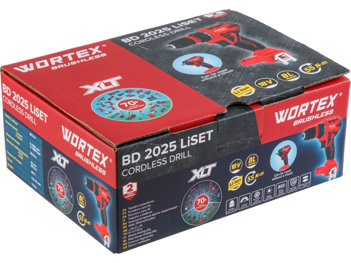 Аккум. дрель-шуруповерт WORTEX BD 2025 LiSET в кор. ALL1 XLT SOLO