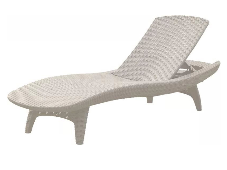 Шезлонг лежак KETER Sun Lounger Pacific, белый