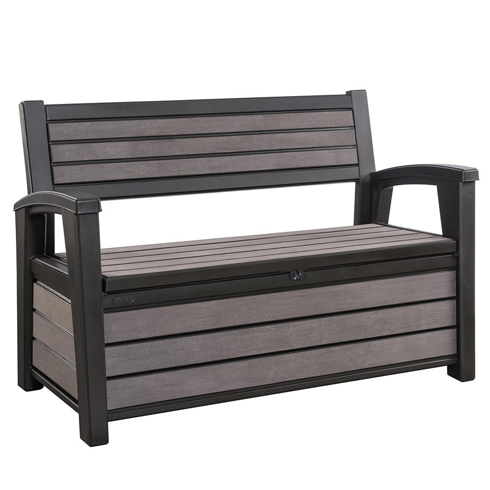 Скамья-сундук пластиковая уличная Keter HUDSON BRUSHED BENCH