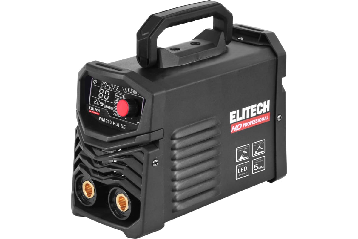 Инверторный сварочный аппарат Elitech HD WM 200 Pulse