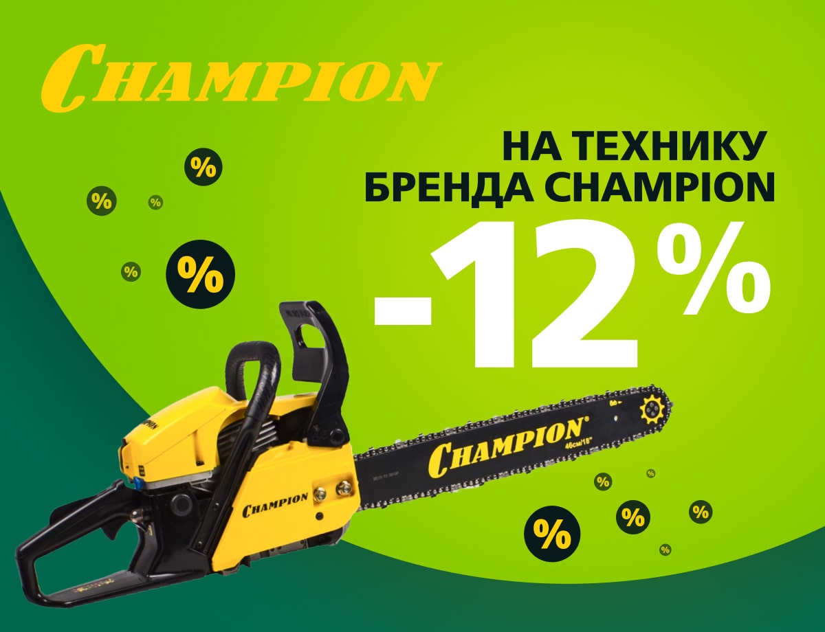 -12% на все товары бренда Champion