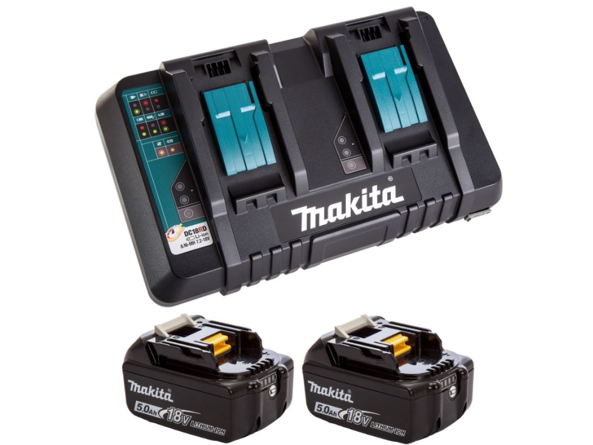 Аккумулятор LXT 18В BL1850B 2шт. + зарядное устройство DC18RD MAKITA