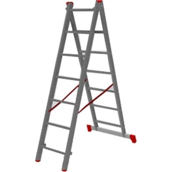 Лестница алюм. 2-х секц. 177/318см 2х7 ступ., 5,8кг PRO STARTUL (ST9947-07)