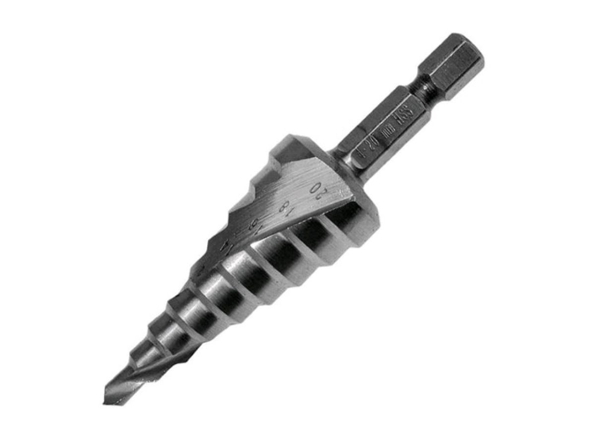 Сверло ступенчатое Makita HSS-G со спиральным желобком, 4-20х53х75 мм