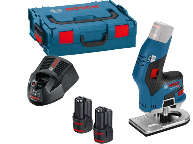 Аккумуляторный кромочный фрезер BOSCH GKF 12V-8 L-BOXX