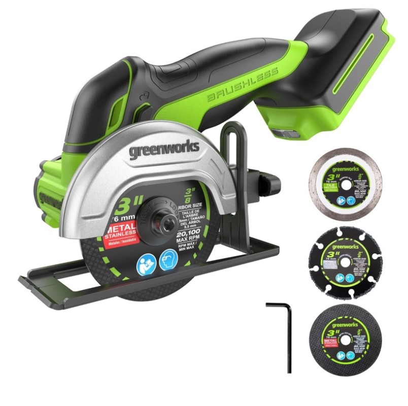 Аккумуляторная углошлифмашина Greenworks GD24UCS 24В