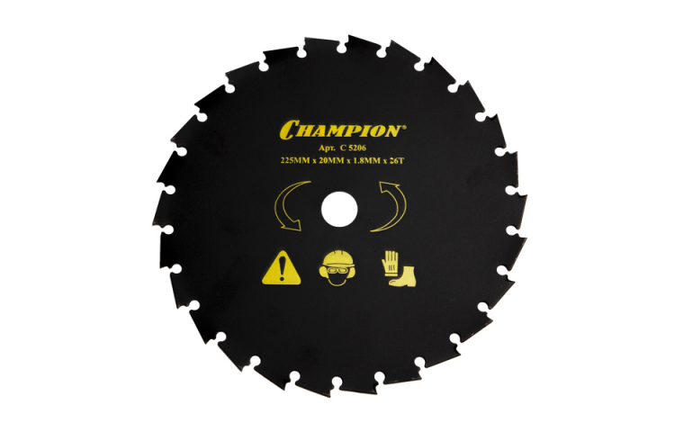Нож Champion с долотообразными зубцами 26/225/20 для триммера Нож Champion с долотообразными зубцами 26/225/20 для триммера