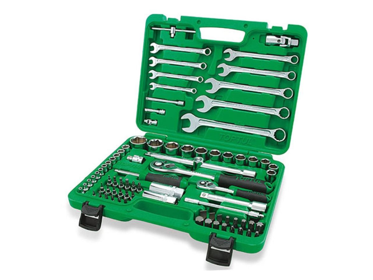 Набор инструментов 1/4", 1/2" 6 граней 82 предмета TOPTUL (GCAI8201)